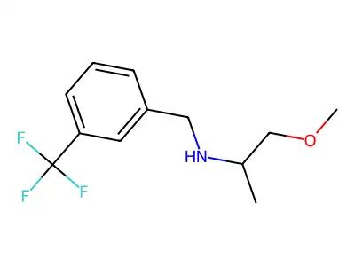 1-methoxy-N-[[3-(trifluoromethyl)phenyl]methyl]propan-2-amine structure
