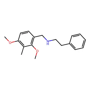 N-[(2,4-Dimethoxy-3-methylphenyl)methyl]benzeneethanamine structure