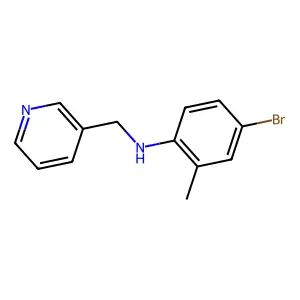 4-bromo-2-methyl-N-(pyridin-3-ylmethyl)aniline structure