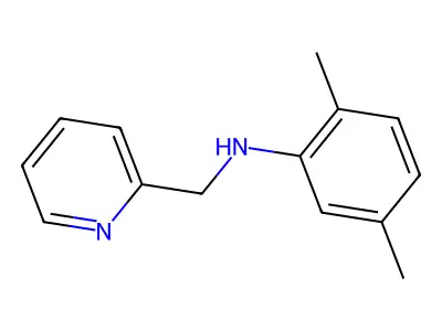 2,5-dimethyl-N-(pyridin-2-ylmethyl)aniline structure