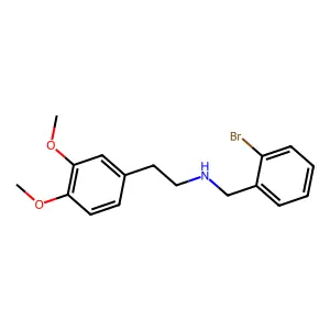 N-[(2-bromophenyl)methyl]-2-(3,4-dimethoxyphenyl)ethanamine structure