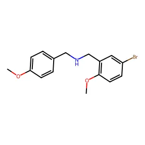 (5-Bromo-2-methoxybenzyl)(4-methoxybenzyl)amine structure