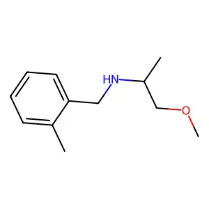 1-methoxy-N-[(2-methylphenyl)methyl]propan-2-amine structure