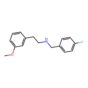 (4-Fluorobenzyl)[2-(3-methoxyphenyl)ethyl]amine structure