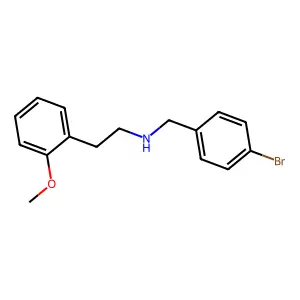 N-[(4-Bromophenyl)methyl]-2-methoxybenzeneethanamine structure