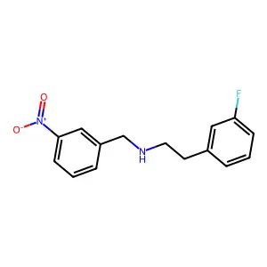 [2-(3-Fluorophenyl)ethyl][(3-nitrophenyl)methyl]amine structure