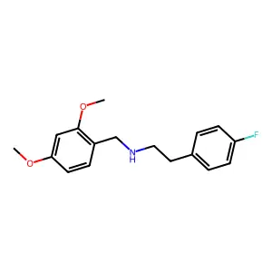 (2,4-Dimethoxybenzyl)[2-(4-fluorophenyl)ethyl]amine structure