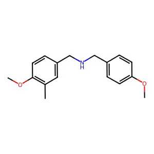 N-[(4-methoxy-3-methylphenyl)methyl]-1-(4-methoxyphenyl)methanamine structure
