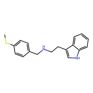 2-(1H-Indol-3-yl)-N-(4-(methylthio)benzyl)ethanamine structure