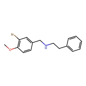 [(3-Bromo-4-methoxyphenyl)methyl](2-phenylethyl)amine structure