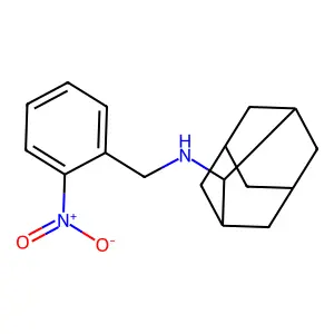 N-[(2-nitrophenyl)methyl]adamantan-2-amine structure