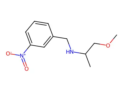 1-methoxy-N-(3-nitrobenzyl)propan-2-amine structure