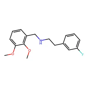 N-(2,3-dimethoxybenzyl)-2-(3-fluorophenyl)ethanamine structure