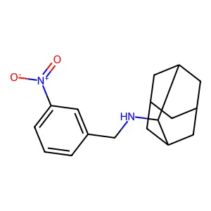 N-[(3-nitrophenyl)methyl]adamantan-2-amine structure