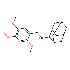 N-[(2,4,5-trimethoxyphenyl)methyl]adamantan-2-amine structure
