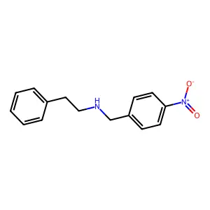 N-(4-nitrobenzyl)-2-phenylethanamine structure