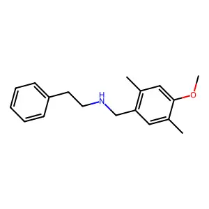 (4-Methoxy-2,5-dimethylbenzyl)(2-phenylethyl)amine structure