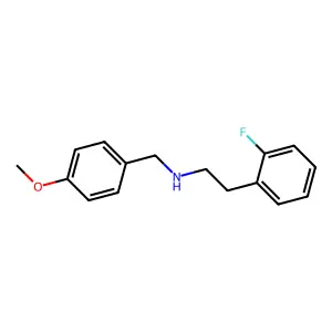 2-Fluoro-N-((4-methoxyphenyl)methyl)benzeneethanamine structure