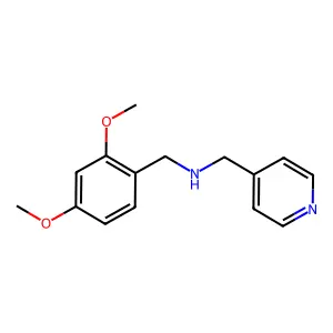 N-(2,4-Dimethoxybenzyl)-1-(pyridin-4-yl)methanamine structure