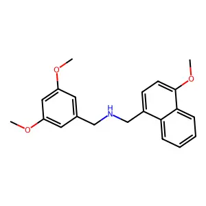 N-[(3,5-dimethoxyphenyl)methyl]-1-(4-methoxynaphthalen-1-yl)methanamine structure