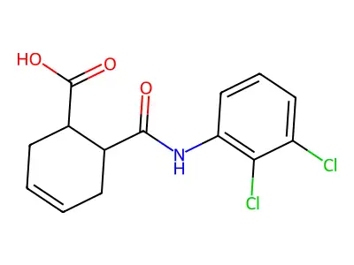 6-[(2,3-Dichlorophenyl)carbamoyl]cyclohex-3-ene-1-carboxylic acid structure