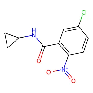 5-chloro-N-cyclopropyl-2-nitrobenzamide structure