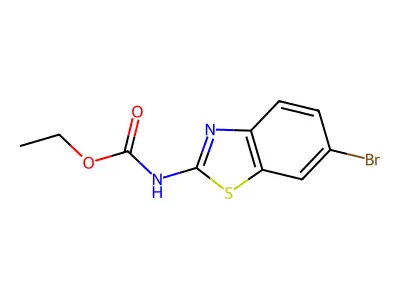 Ethyl (6-bromo-1,3-benzothiazol-2-yl)carbamate structure