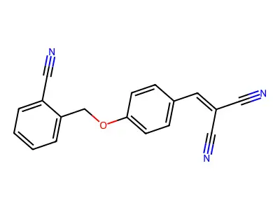 {4-[(2-Cyanobenzyl)oxy]benzylidene}propanedinitrile structure