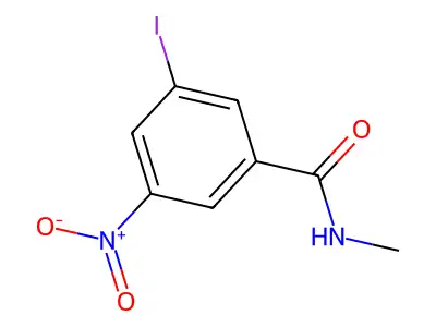 3-iodo-N-methyl-5-nitrobenzamide structure
