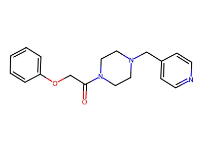 2-Phenoxy-1-[4-(pyridin-4-ylmethyl)piperazin-1-yl]ethanone structure