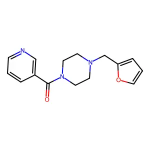 [4-(Furan-2-ylmethyl)piperazin-1-yl](pyridin-3-yl)methanone structure