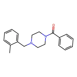 [4-[(2-Methylphenyl)methyl]piperazin-1-yl]-phenylmethanone structure