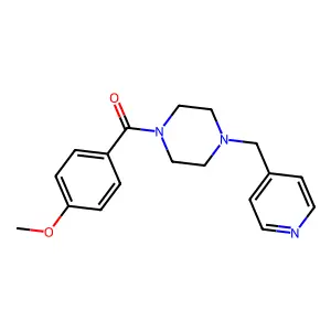 (4-Methoxyphenyl)-[4-(pyridin-4-ylmethyl)piperazin-1-yl]methanone structure