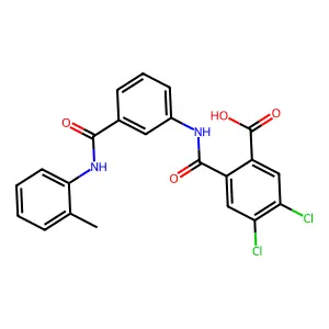 4,5-Dichloro-2-{[3-(2-toluidinocarbonyl)anilino]carbonyl}benzoic acid structure
