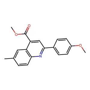 Methyl 2-(4-methoxyphenyl)-6-methylquinoline-4-carboxylate structure