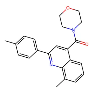 [8-Methyl-2-(4-methylphenyl)quinolin-4-yl]-morpholin-4-ylmethanone structure