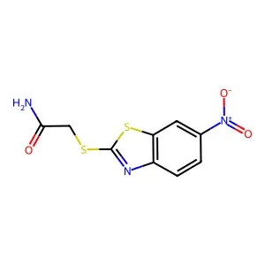 2-[(6-Nitro-1,3-benzothiazol-2-yl)sulfanyl]acetamide structure