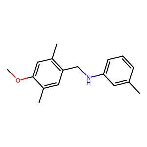 N-[(4-methoxy-2,5-dimethylphenyl)methyl]-3-methylaniline structure