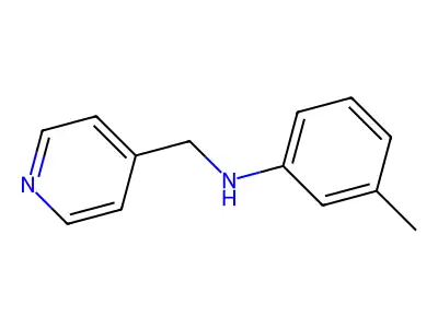 3-methyl-N-(pyridin-4-ylmethyl)aniline structure