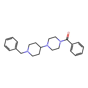 1-Benzoyl-4-(1-benzyl-4-piperidinyl)piperazine structure