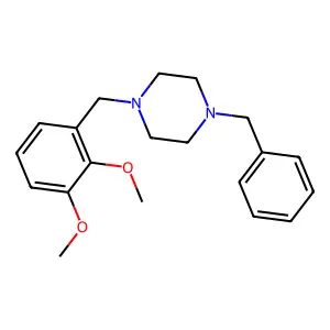 1-Benzyl-4-(2,3-dimethoxybenzyl)piperazine structure