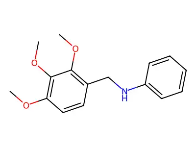 N-(2,3,4-trimethoxybenzyl)aniline structure