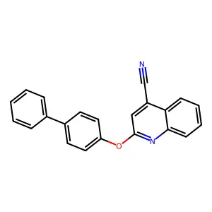 2-([1,1'-Biphenyl]-4-yloxy)-4-quinolinecarbonitrile structure
