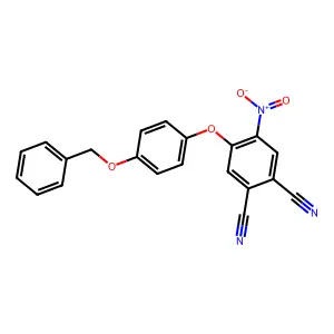 4-Nitro-5-(4-phenylmethoxyphenoxy)benzene-1,2-dicarbonitrile structure