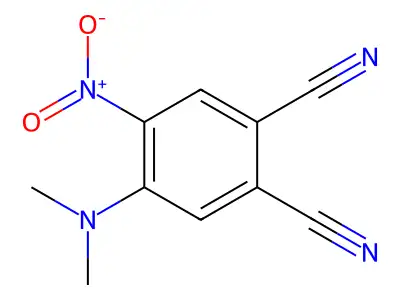4-(Dimethylamino)-5-nitrobenzene-1,2-dicarbonitrile structure