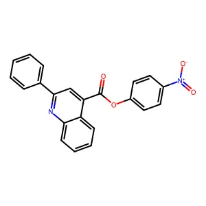 4-Nitrophenyl 2-phenylquinoline-4-carboxylate structure