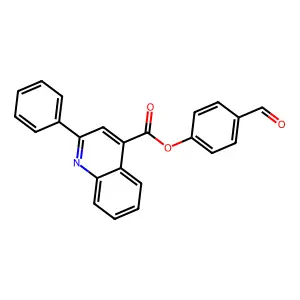 4-Formylphenyl 2-phenylquinoline-4-carboxylate structure