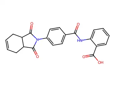 2-[[4-(1,3-dioxo-3a,4,7,7a-tetrahydroisoindol-2-yl)benzoyl]amino]benzoic Acid structure