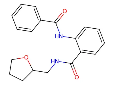 2-(Benzoylamino)-N-(tetrahydro-2-furanylmethyl)benzamide structure