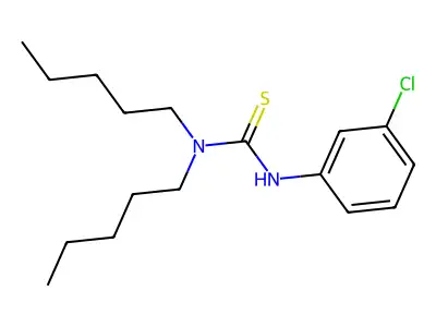3-(3-Chlorophenyl)-1,1-dipentylthiourea structure